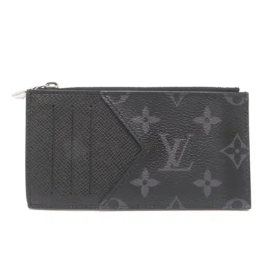 Pre-owned Louis Vuitton Black Monogram Eclipse Coin Purse/coin Case ()
