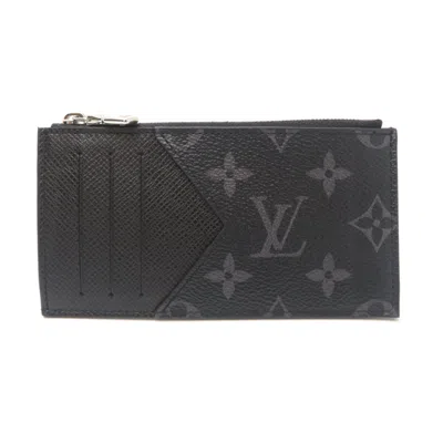 Pre-owned Louis Vuitton Black Monogram Eclipse Coin Purse/coin Case ()