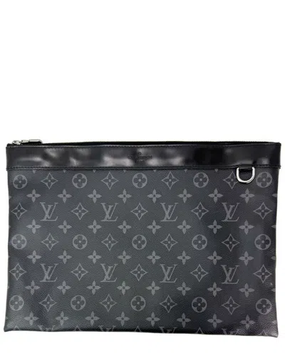Pre-owned Louis Vuitton Black Monogram Eclipse Discovery Gm (authentic Pre-loved)
