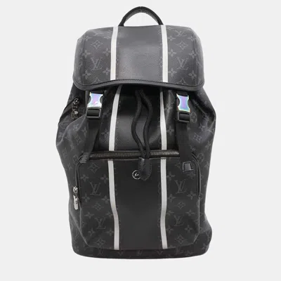 Pre-owned Louis Vuitton Black Monogram Eclipse Hiroshi Fujiwara Fragment Flash Backpack
