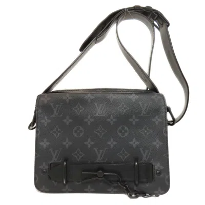 Pre-owned Louis Vuitton Black Monogram Eclipse Monogram Canvas Shoulder Bag ()