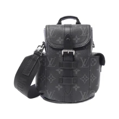 Pre-owned Louis Vuitton Black Monogram Eclipse Monogram Eclipse Backpack ()