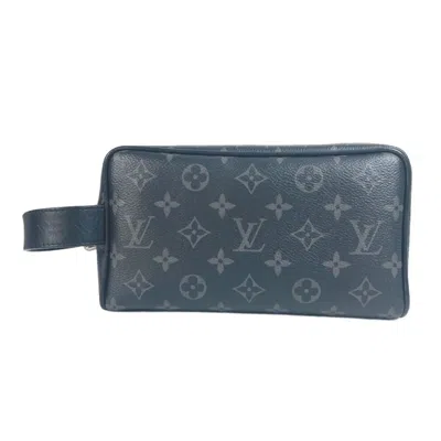 Pre-owned Louis Vuitton Black Monogram Eclipse Monogram Eclipse Clutch Bag Pouch ()