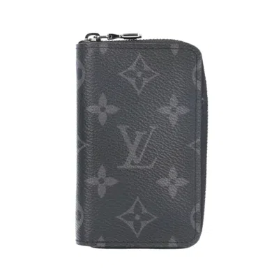 Pre-owned Louis Vuitton Black Monogram Eclipse Monogram Eclipse Coin Purse/coin Case ()