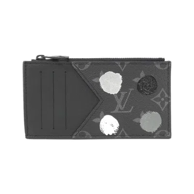Pre-owned Louis Vuitton Black Monogram Eclipse Monogram Eclipse Coin Purse/coin Case () In Black, Monogram Eclipse