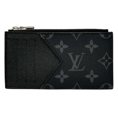 Pre-owned Louis Vuitton Black Monogram Eclipse Monogram Eclipse Coin Purse/coin Case () In Black, Monogram Eclipse