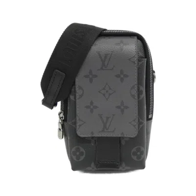 Pre-owned Louis Vuitton Black Monogram Eclipse Monogram Eclipse Pouch Shoulder Bag ()
