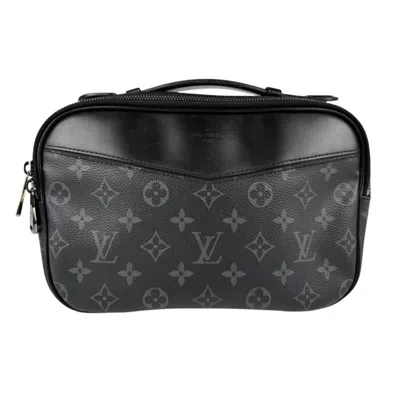 Pre-owned Louis Vuitton Black Monogram Eclipse Monogram Eclipse Pouch Sling Bag ()