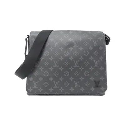 Pre-owned Louis Vuitton Black Monogram Eclipse Monogram Eclipse Shoulder Bag ()