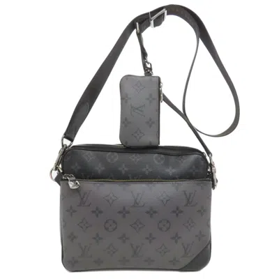 Pre-owned Louis Vuitton Black Monogram Eclipse Monogram Eclipse Shoulder Bag ()