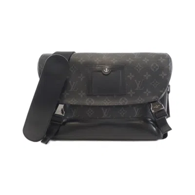 Pre-owned Louis Vuitton Black Monogram Eclipse Monogram Eclipse Shoulder Bag ()