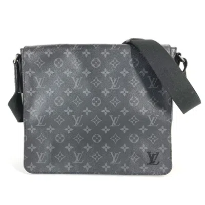 Pre-owned Louis Vuitton Black Monogram Eclipse Monogram Eclipse Shoulder Bag ()