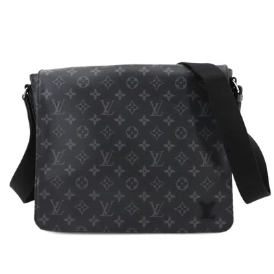 Pre-owned Louis Vuitton Black Monogram Eclipse Monogram Eclipse Shoulder Bag ()