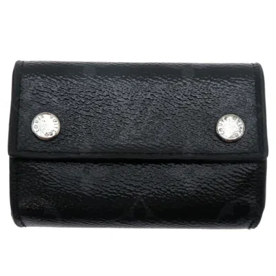 Pre-owned Louis Vuitton Black Monogram Eclipse Monogram Eclipse Wallet (tri-fold) ()