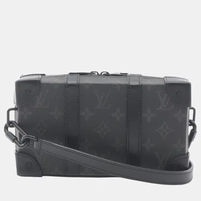 Pre-owned Louis Vuitton Black Monogram Eclipse Soft Trunk Wallet Crossbody