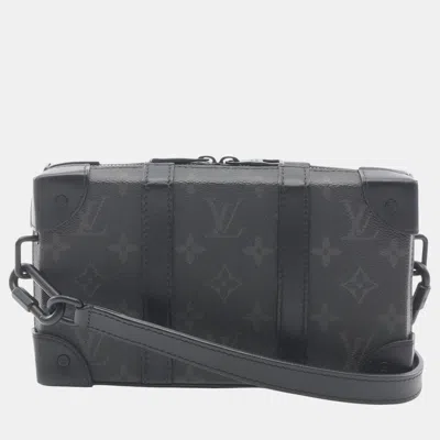 Pre-owned Louis Vuitton Black Monogram Eclipse Soft Trunk Wallet Crossbody