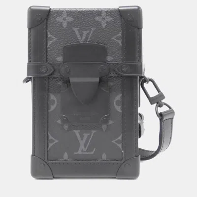 Pre-owned Louis Vuitton Black Monogram Eclipse Vertical Trunk Wearable Wallet Bag