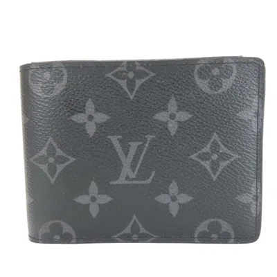 Pre-owned Louis Vuitton Black Monogram Eclipse Wallet (bi-fold) ()