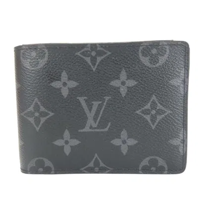 Pre-owned Louis Vuitton Black Monogram Eclipse Wallet (bi-fold) ()