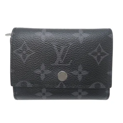 Pre-owned Louis Vuitton Black Monogram Eclipse Wallet (bi-fold) ()