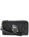 Louis Vuitton Black Monogram Eclipse Zippy Long Wallet (authentic Pre-loved) In Black