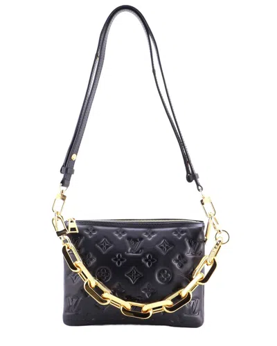 Louis Vuitton Black Monogram Embossed Lambskin Coussin Bb (authentic Pre-  Loved)