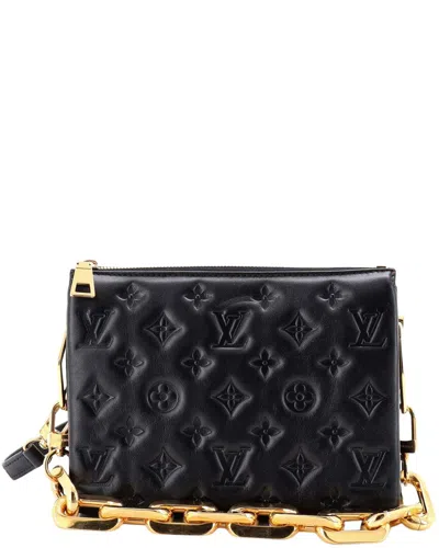 Louis Vuitton Black Monogram Embossed Lambskin Coussin Bb (authentic Pre-  Loved)
