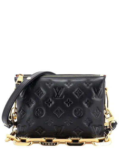Louis Vuitton Black Monogram Embossed Lambskin Coussin Bb (authentic Pre-loved)