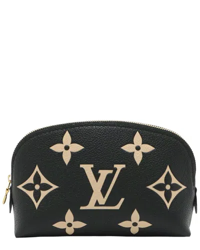 Pre-owned Louis Vuitton Black Monogram Empreinte Cosmetic Pouch (authentic Pre-loved)
