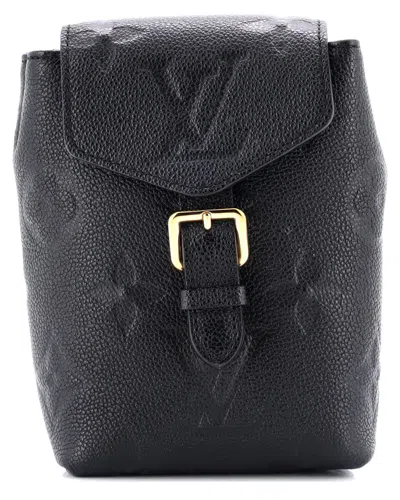 Pre-owned Louis Vuitton Black Monogram Empreinte Giant Tiny Backpack (authentic Pre-  Loved)