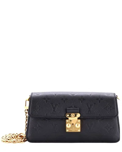 Louis Vuitton Black Monogram Empreinte Leather Pochette Metis Wallet On Chain  (authentic Pre-loved)