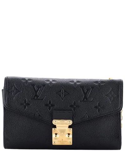 Pre-owned Louis Vuitton Black Monogram Empreinte Leather Saint Germain Pochette  (authentic Pre-loved)