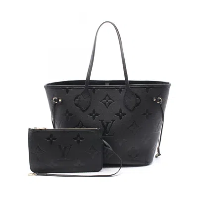 Pre-owned Louis Vuitton Black Monogram Empreinte Leather Tote Bag ()