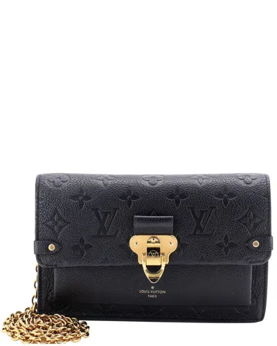 Louis Vuitton Black Monogram Empreinte Leather Vavin Chain Wallet Nm  (authentic Pre-loved)