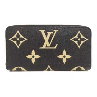 Pre-owned Louis Vuitton Black Monogram Empreinte Long Wallet (bi-fold) ()