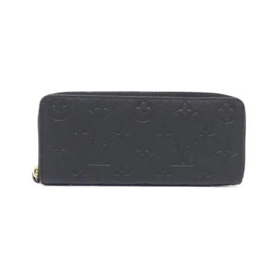 Pre-owned Louis Vuitton Black Monogram Empreinte Long Wallet (bi-fold) ()