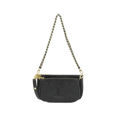 Pre-owned Louis Vuitton Black Monogram Empreinte Pochette Pouch Shoulder Bag ()