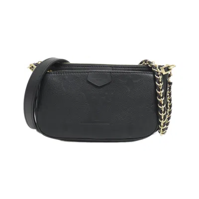 Pre-owned Louis Vuitton Black Monogram Empreinte Pochette Pouch Shoulder Bag ()