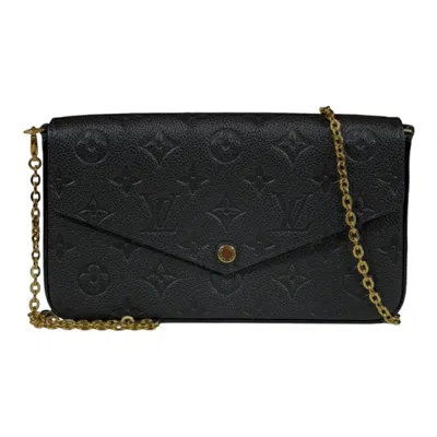 Pre-owned Louis Vuitton Black Monogram Empreinte Pochette Shoulder Bag ()