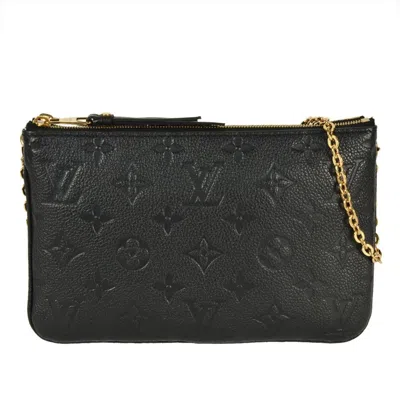 Pre-owned Louis Vuitton Black Monogram Empreinte Pochette Shoulder Bag ()