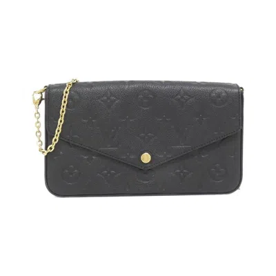 Pre-owned Louis Vuitton Black Monogram Empreinte Pochette Shoulder Bag ()