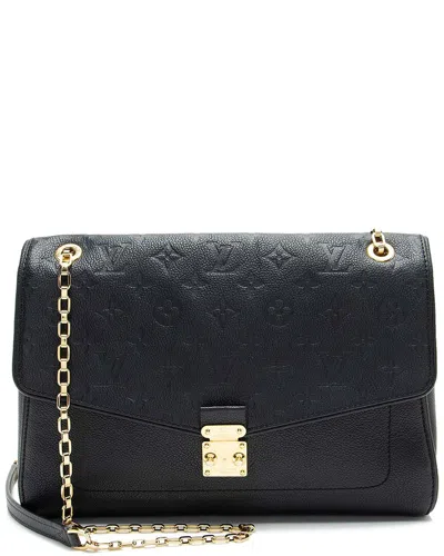 Pre-owned Louis Vuitton Black Monogram Empreinte Saint Germain Mm (authentic Pre-loved)