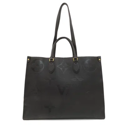 Pre-owned Louis Vuitton Black Monogram Empreinte Tote Bag ()