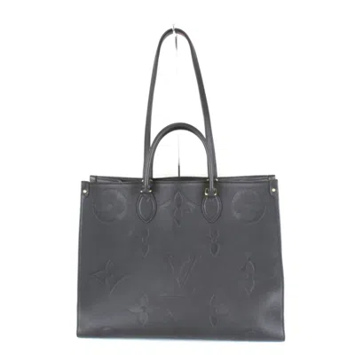 Pre-owned Louis Vuitton Black Monogram Empreinte Tote Bag ()