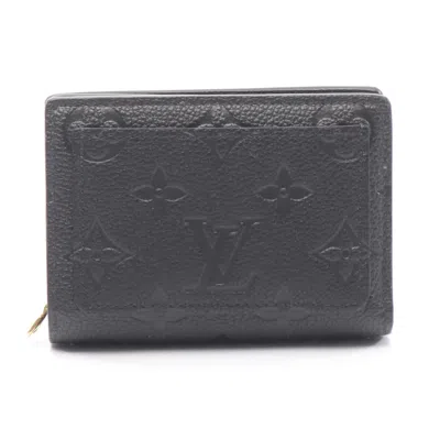 Pre-owned Louis Vuitton Black Monogram Empreinte Wallet (bi-fold) ()