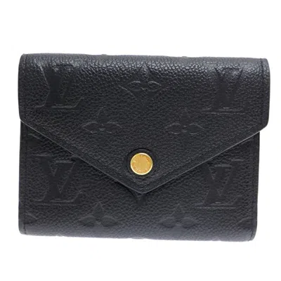 Pre-owned Louis Vuitton Black Monogram Empreinte Wallet (tri-fold) ()