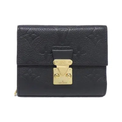 Pre-owned Louis Vuitton Black Monogram Empreinte Wallet (tri-fold) ()