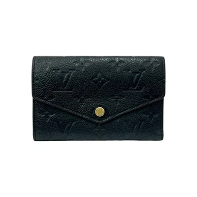 Pre-owned Louis Vuitton Black Monogram Empreinte Wallet (tri-fold) ()