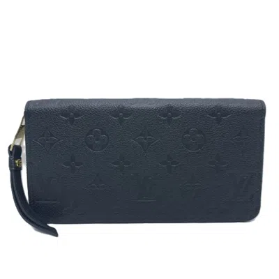 Pre-owned Louis Vuitton Black Monogram Leather Wallet (bi-fold) ()