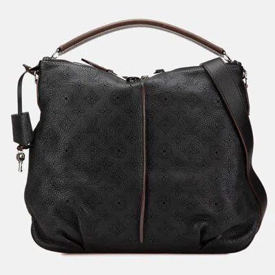 Pre-owned Louis Vuitton Black Monogram Mahina Selene Pm